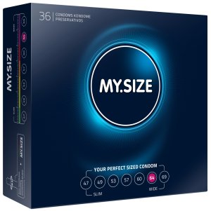 Kondomy MY.SIZE 64 mm, 36 ks – Akční a výhodné balíčky kondomů