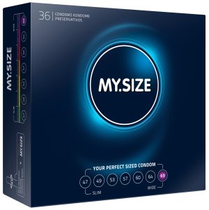 Kondomy MY.SIZE 69 mm, 36 ks – Akční a výhodné balíčky kondomů