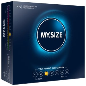 Kondomy MY.SIZE 53 mm, 36 ks – Akční a výhodné balíčky kondomů