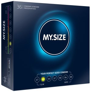 Kondomy MY.SIZE 49 mm, 36 ks – Akční a výhodné balíčky kondomů