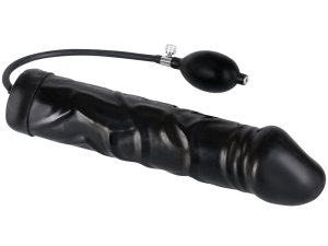 Nafukovací latexové dildo Black Giant Latex Balloon – Nafukovací anální kolíky