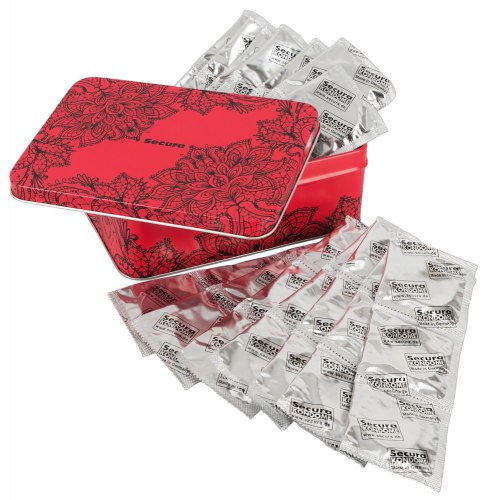 Kondomy Secura, 50 ks - v plechové dóze