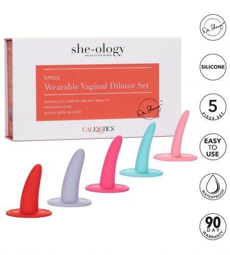 Sada dilatátorů na roztažení vaginy (do kalhotek) She-ology, 5 ks