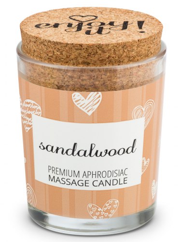 Afrodiziakální masážní svíčka MAGNETIFICO - Enjoy it! Sandalwood