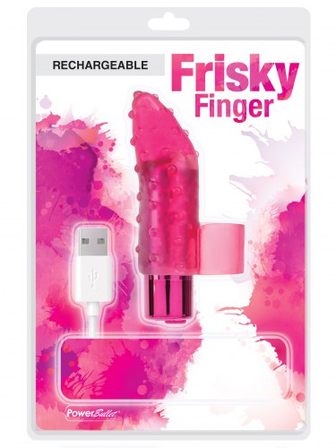 Nabíjecí mini vibrátor na prst Frisky Finger