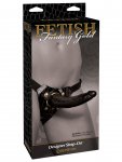 Designový připínací penis s postrojem Fetish Fantasy Gold