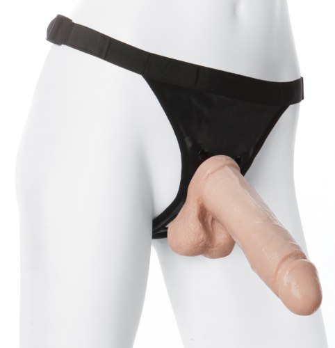 Připínací penisy: Realistické dildo Vac-U-Lock 8" + postroj Ultra Harness
