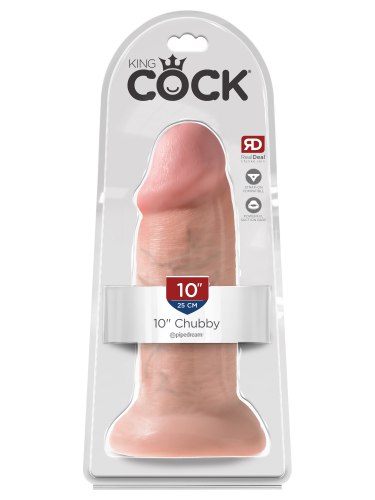 Realistické dildo King Cock 10" Chubby