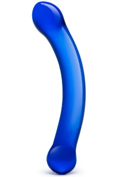 Oboustranné skleněné dildo Gläs G-spot Blue – Skleněná dilda