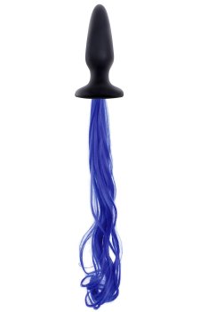 Anální kolík jednorožec, modrý – Anální kolíky s ocasem