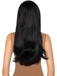 Paruka s ofinou Bangin - černá, dlouhá