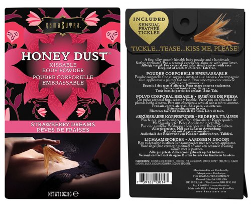 Slíbatelný tělový pudr Honey Dust Strawberry Dreams, 28 g