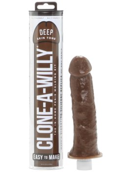 Odlitek penisu Clone-A-Willy Deep Skin Tone - vibrátor – Odlitky penisu
