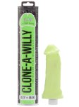 Odlitek penisu Clone-A-Willy Glow in the Dark Green - vibrátor