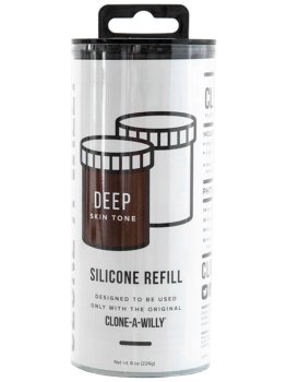 Náhradní silikon pro Clone-A-Willy, čokoládový (tmavě hnědý) – Odlitky penisu
