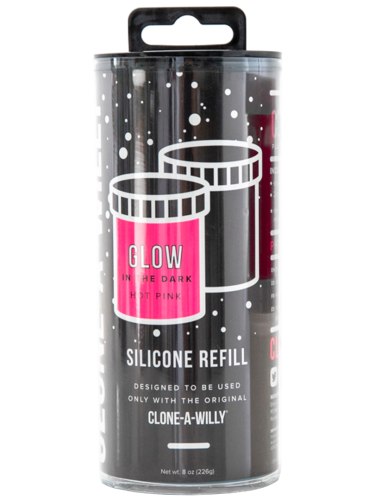 Náhradní silikon pro Clone-A-Willy, jasně růžový (svítící ve tmě)