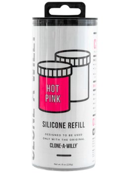 Náhradní silikon pro Clone-A-Willy, jasně růžový – Odlitky penisu