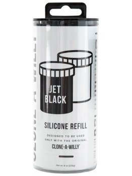 Náhradní silikon pro Clone-A-Willy, černý – Odlitky penisu