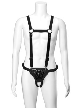 Univerzální harnes s hrudním postrojem Vac-U-Lock Chest & Suspender – Postroje pro připínací penisy