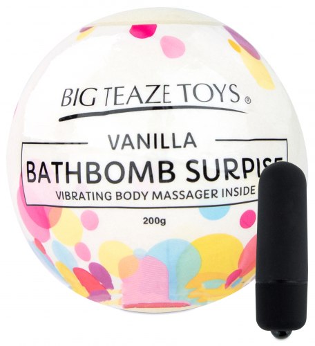 Bomba do koupele s vibrační patronou Surprise, vanilka