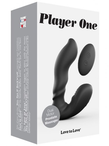 Vibrační stimulátor prostaty na dálkové ovládání Player One