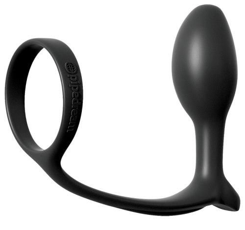 Anální kolík s kroužkem na penis Ass-Gasm Slim Plug