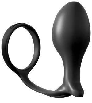 Anální kolík s kroužkem na penis Ass-Gasm Large Plug – Klasické anální kolíky