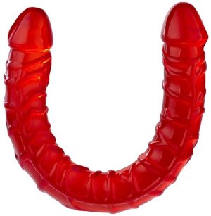 Oboustranné dildo Ultra-Dong, červené – Oboustranná a dvojitá dilda