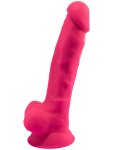 Realistické dildo z paměťového silikonu SILEXD 7" Model 1, růžové