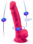 Realistické dildo z paměťového silikonu SILEXD 7" Model 1, růžové