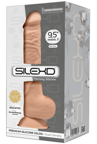 Realistické dildo z paměťového silikonu SILEXD Model 3