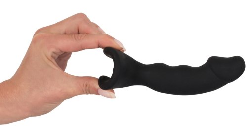 Realistický nabíjecí vibrační anální kolík Black Velvets