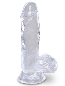 Dildo s varlaty a přísavkou King Cock Clear 5" – Realistická dilda