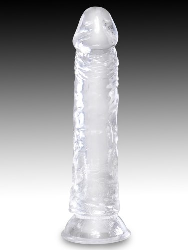 Dildo s přísavkou King Cock Clear 8" (21,8 cm)