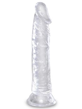 Dildo s přísavkou King Cock Clear 8" (21,8 cm) – Dilda s přísavkou