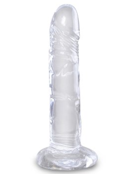 Dildo s přísavkou King Cock Clear 6" (17,8 cm) – Dilda s přísavkou