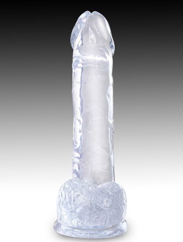 Dildo s varlaty a přísavkou King Cock Clear 7" (20,3 cm)