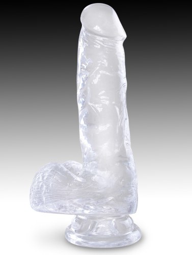 Dildo s varlaty a přísavkou King Cock Clear 6" (17,8 cm)