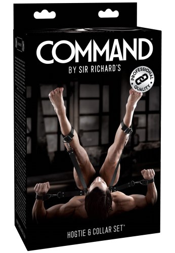 Poutací postroj s obojkem a pouty na ruce a nohy COMMAND by Sir Richard's