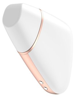 Luxusní nabíjecí stimulátor klitorisu Satisfyer Love Triangle, bílý – ovládaný mobilem – Bezdotykové stimulátory klitorisu