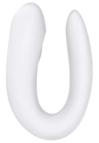 Párový vibrátor Satisfyer Double Joy, bílý – ovládaný mobilem