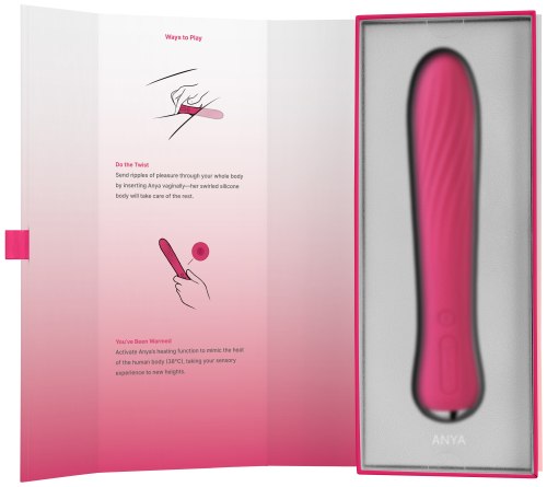 Hřejivý vibrátor na bod G ANYA