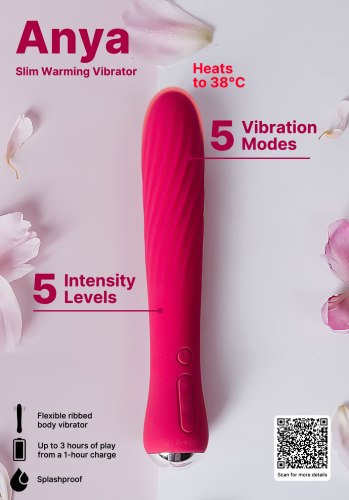 Hřejivý vibrátor na bod G ANYA