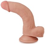Realistické dildo s pohyblivou kůží a přísavkou Sliding Skin 8"