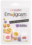 Erotické hrací kostky Emojigasm, 3 ks