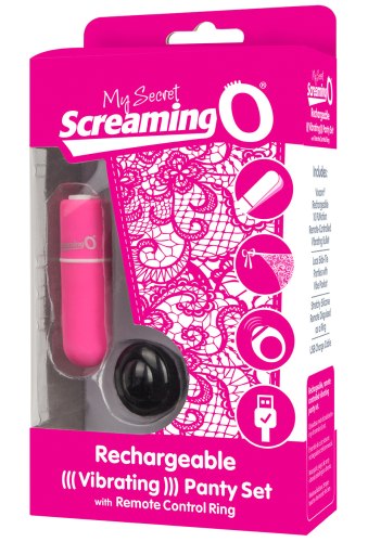 Růžové vibrační kalhotky s dálkovým ovladačem The Screaming O