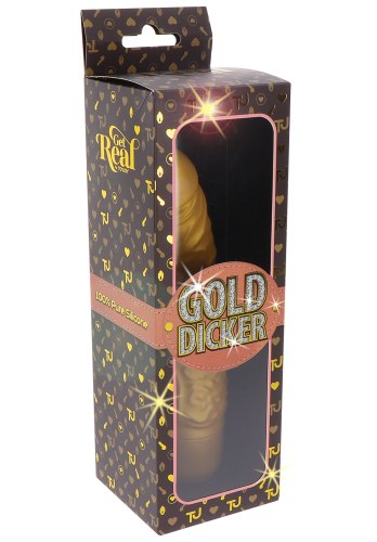 Realistický vibrátor Gold Dicker Original