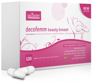Tablety pro zvětšení a zpevnění poprsí Decofemm beauty breast – Přípravky pro zvětšení poprsí