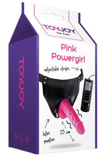 Vibrační připínací penis Pink Powergirl