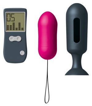 Bezdrátové vibrační vajíčko Secret Vibe + anální kolík Genius Plug – Vibrační vajíčka